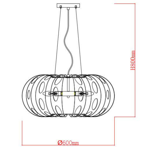 Подвесной светильник Rivoli Meike 4080-205 Б0047924 фото 4