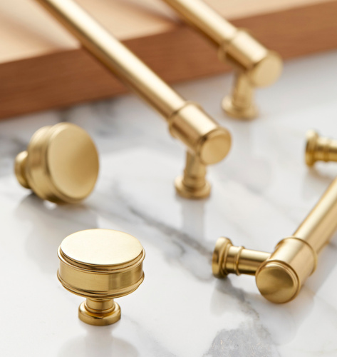 Ручка-кнопка Ladd d.3.2 Aged Brass фото 3