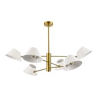 SLE1253-353-06 Светильник подвесной Латунь/Белый E14 6*60W NORBI