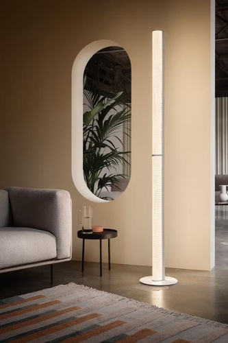 Торшер Modula Twisted light grey/plisse фото 4