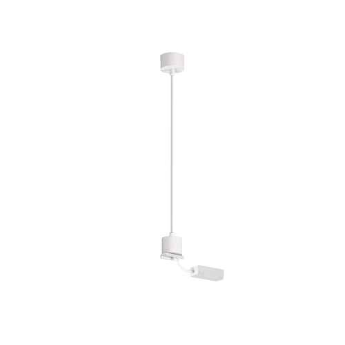 TR2124-WH Подвод питания для подвесного монтажа трека SMART BASE, АС 220-240V, IP20, 5м, белый, алюминий фото 7