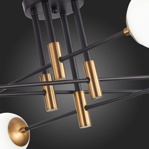 SL1203.402.08 Люстра потолочная ST-Luce Бронза,Черный/Белый E27 8*40W LIMANO фото 2