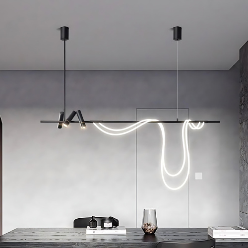 Подвесной светильник 7242P/L1200 black/white фото 3