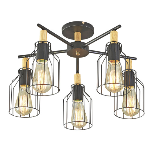Потолочный светильник Escada 469/5PL E27*60W Black
