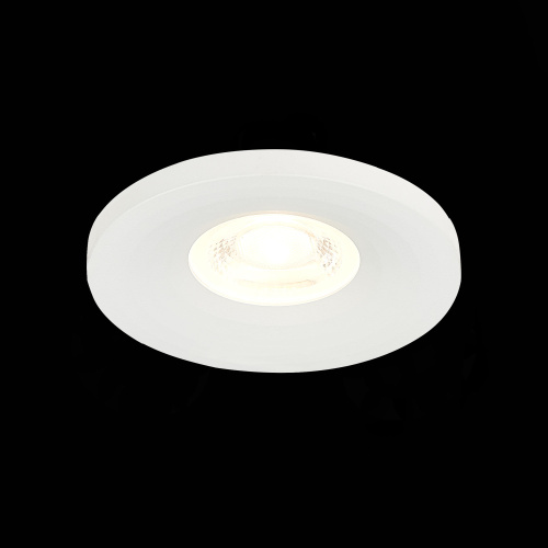 ST205.508.01 Св-к встр. Белый GU10 1*50W  D95xH27 220V Без ламп Встраиваемые светильники фото 4