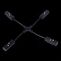 ST006.469.00 Коннектор питания X-образный для магнитного шинопровода ST-Luce Черный SKYLINE 48