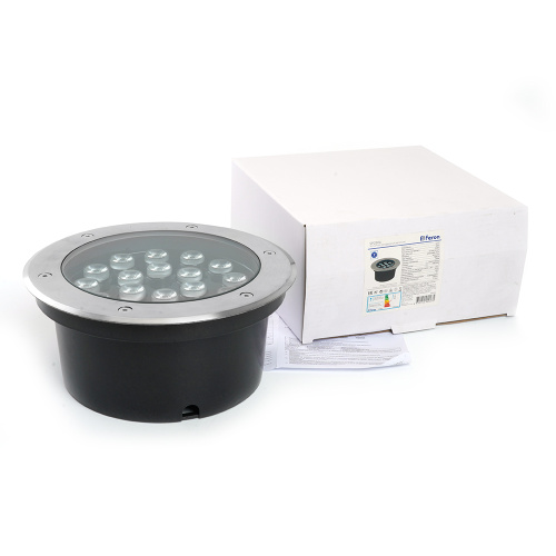 Светодиодный светильник тротуарный (грунтовый) Feron SP2804, 20W, AC/DC12V, низковольтный, 3000K, металлик, IP67 фото 8