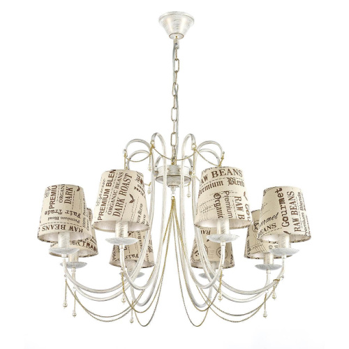 Подвесная люстра Arti Lampadari Tarsia E 1.1.8 WG Подвесная люстра Arti Lampadari Tarsia E 1.1.8 WG