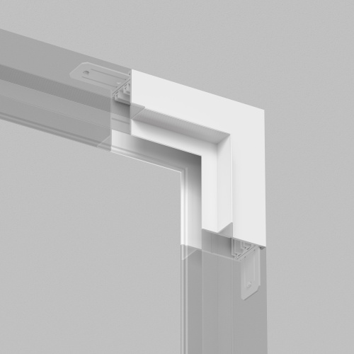 TR2118-WH Угол стена-потолок встраиваемый под ГКЛ SMART, белый фото 4