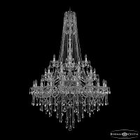 Люстра хрустальная 1415/20+10+5/400/h-182/3d Ni Bohemia Ivele Crystal (Богемия Ивеле Кристалл)