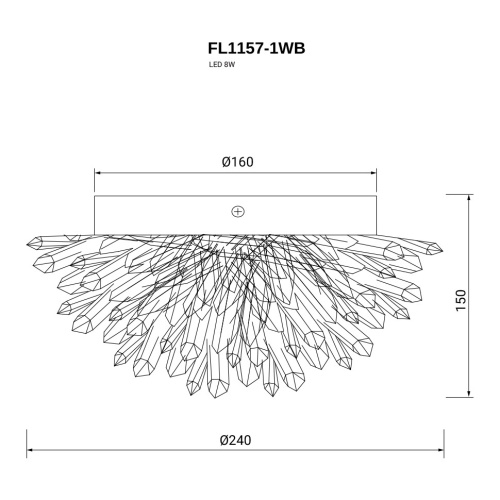 Бра Sorpresa FL1157-1WB фото 2