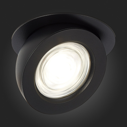 ST654.448.10 Св-к встр. Черный LED 1*10W 4000K 850Lm Ra>90 38° IP20 D109xH60 180-240V Встраиваемые светильники фото 5
