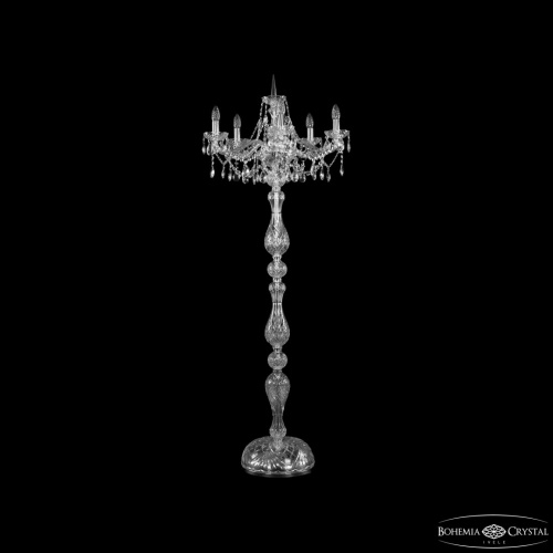Торшер хрустальный 1413T1/5/200-160 Ni Bohemia Ivele Crystal (Богемия Ивеле Кристалл)