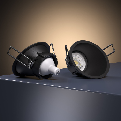 Светильник встраиваемый Side GU10 черный 25059/01 фото 5