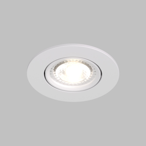 DK3020-WH Встраиваемый светильник, IP 20, 10 Вт, GU5.3, LED, белый, пластик фото 3