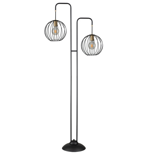 Напольный светильник Escada 10176/2 E27*60W Black/Brass фото 2