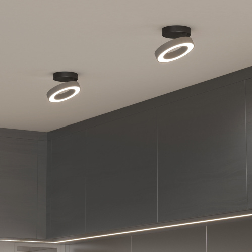 Накладной светодиодный светильник Spila серебро 25105/LED фото 3