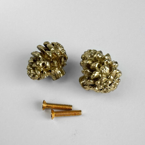 Ручка-кнопка MOS005 brass фото 5 Ручка-кнопка MOS005 brass фото 5