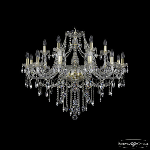 Люстра хрустальная 1415/12+6/360 G