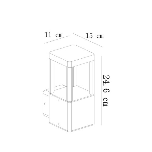 Уличный настенный светодиодный светильник Arte Lamp Pherkad A2726AL-1BK фото 3