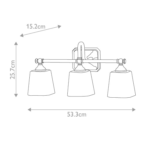 Бра для ванных комнат Feiss, Арт. FE-CONCORD3-BATH фото 8