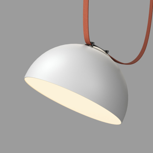 DK5563-WH+BK Cветильник для трека-ремня Belty, серия Flow со светодиодом, D300*H171мм, 48V DC, 28W, RA90, 120°, 3000K, IP20, белый с черным, алюминий фото 3