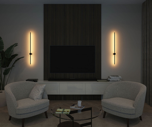 DK5014-BK Бра 1000 мм, 3000К, IP20, 12 Вт, черный, алюминий фото 7