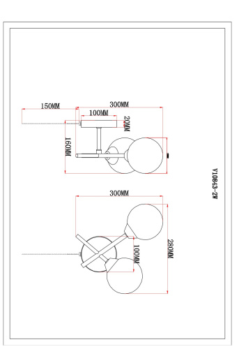 Бра Moderli V10843-2W Molecule фото 8 Бра Moderli V10843-2W Molecule фото 8