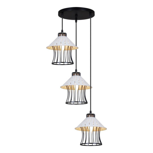 Подвесная люстра Reluce 02512-0.9-03 BK+WH Подвесная люстра Reluce 02512-0.9-03 BK+WH