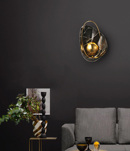 Настенный светильник Pearl black фото 2