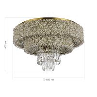 SL1637.302.16 Светильник потолочный ST-Luce Латунь/Прозрачный, Янтарный E14 16*60W SELINE