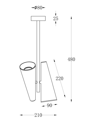 Потолочный светильник Maytoni MOD095CL-02W фото 2