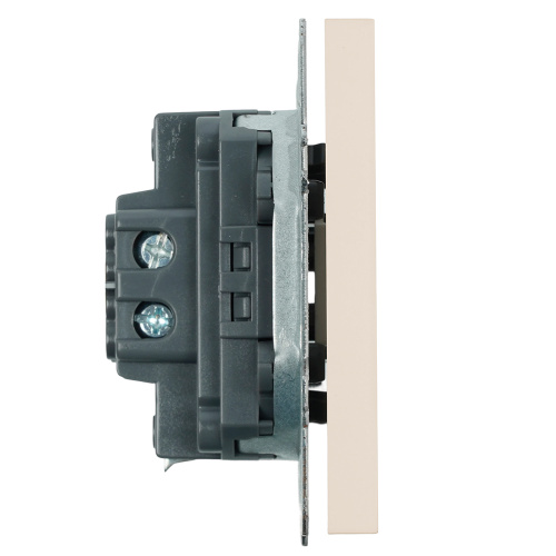 Переключатель перекрестный 1-клавишный (механизм), STEKKER, 250В, 10А, серия Эмили, RSW10-5110-08, кашемир, soft touch фото 5
