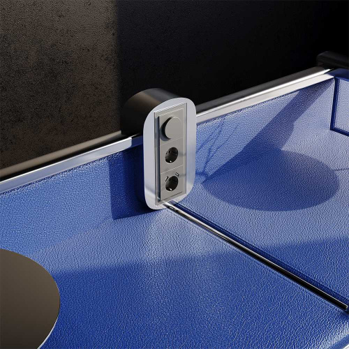 Рамка стеклянная Voltum S70 на 3 поста, (титан, стекло) VLS110306 фото 2