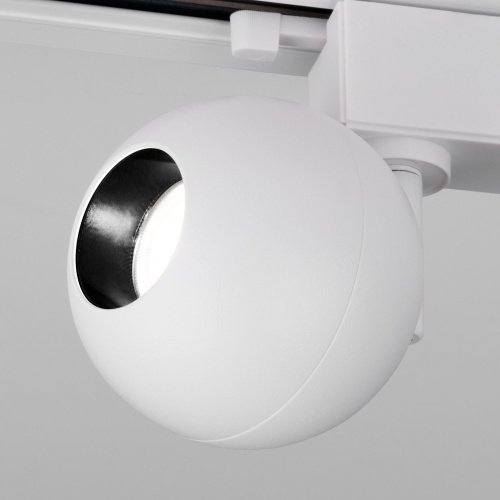 Трековый светодиодный светильник для однофазного шинопровода Ball Белый 8W 4200K LTB76 фото 5