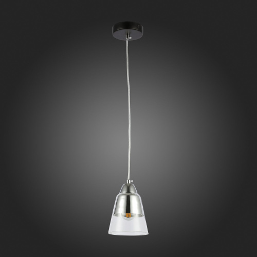 SLE102903-01 Подвес Черный, Хром/Прозрачный E27 1*40W LIRINO фото 3