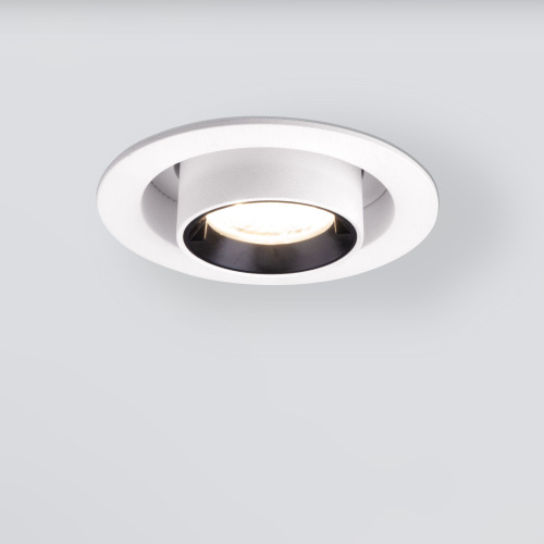 Встраиваемый точечный светодиодный светильник 9917 LED 10W 4200K белый матовый фото 2