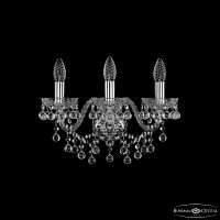 Бра хрустальные 1409B/3/160 Ni Bohemia Ivele Crystal (Богемия Ивеле Кристалл)