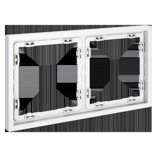 Рамка пластиковая Voltum S70 на 2 поста, (белый матовый) VLS100202 Рамка пластиковая Voltum S70 на 2 поста, (белый матовый) VLS100202