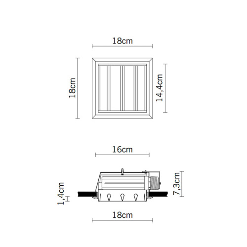 Встраиваемый светильник D90F0201 фото 3