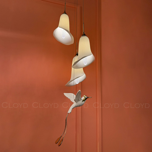 Подвесной светильник Cloyd OSANNA P3 / Ø28 см - керамика - белый (арт.11888) фото 4