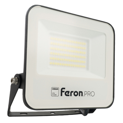 Светодиодный прожектор Feron.PRO LL-1000 IP65 50W 6400K черный Светодиодный прожектор Feron.PRO LL-1000 IP65 50W 6400K черный