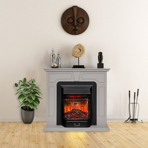 Электрокамин RealFlame Theodor Theodor BG латте с очагом Majestic Lux Black RC