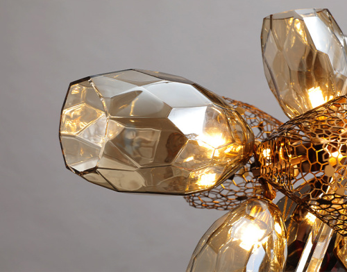 Настенный светильник 8898W gold/smoky фото 2