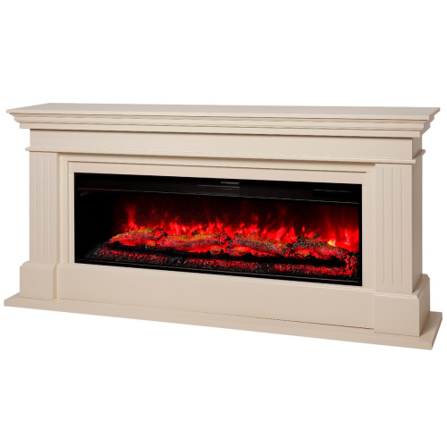 Каминокомплект ONTARIO/ЛЕОНАРДО Бежевый с очагом Электроочаг JOKER/ДЖОКЕР 52 фото 2