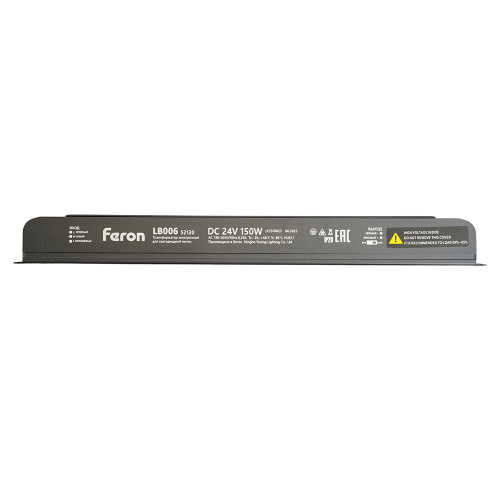 Трансформатор  для светодиодной ленты с диммированием 150W 24V IP20 , клипсы, LB006 фото 6