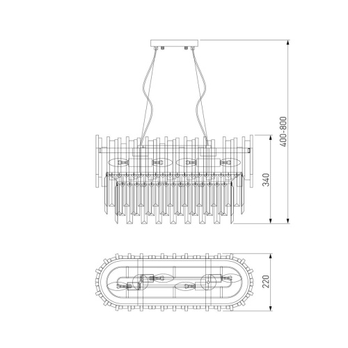 Подвесная люстра Bogates Piano 340/4 фото 6