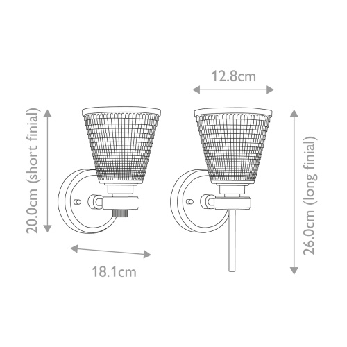 Бра для ванных комнат Elstead Lighting, Арт. BATH-GUNNIS1-PC фото 8