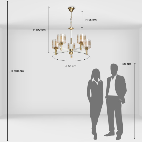 Люстра подвесная De City Каталина 361011805 фото 7