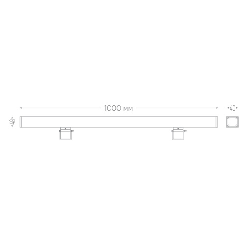 Светодиодный линейный прожектор для подсветки стен Feron LL-889 18W 2700K 85-265V IP65 фото 3